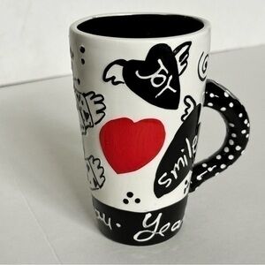 Joanne Delomba For Lotus With Love coffee mug tall Hope Love Joy